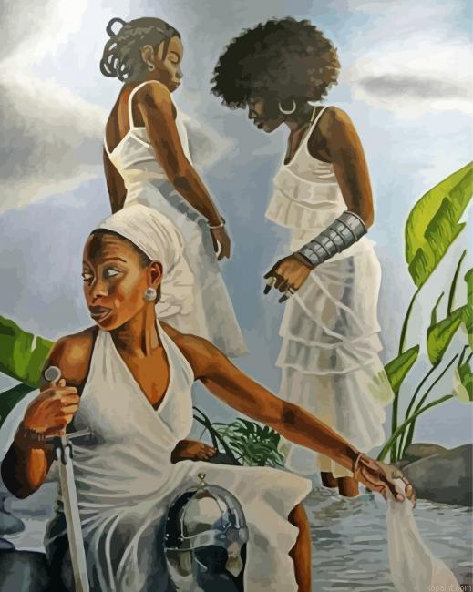 Three Black Women Painting By Numberss.png