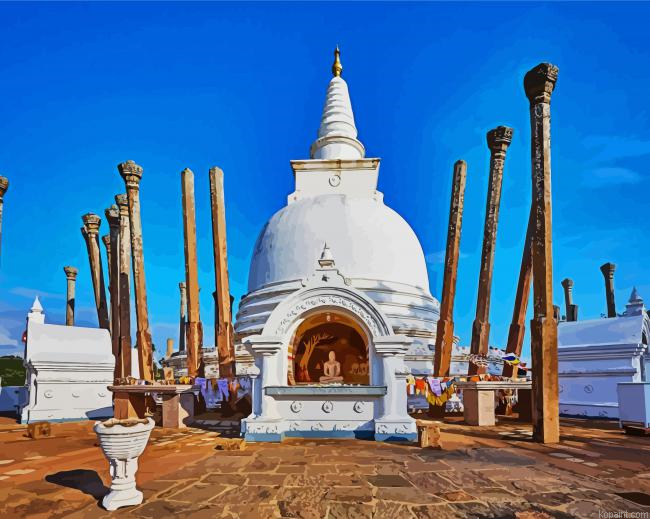 Thuparama Seya Sri Lanka Paint By Numbers