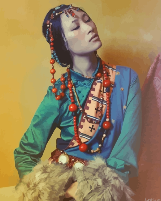 Tibetan Girl Paint By Numbers