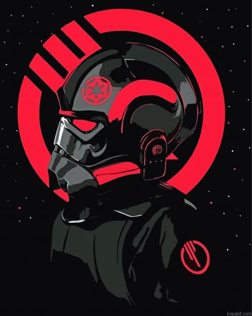 Tie Fighter Pilot Art Painting By Numberss.png