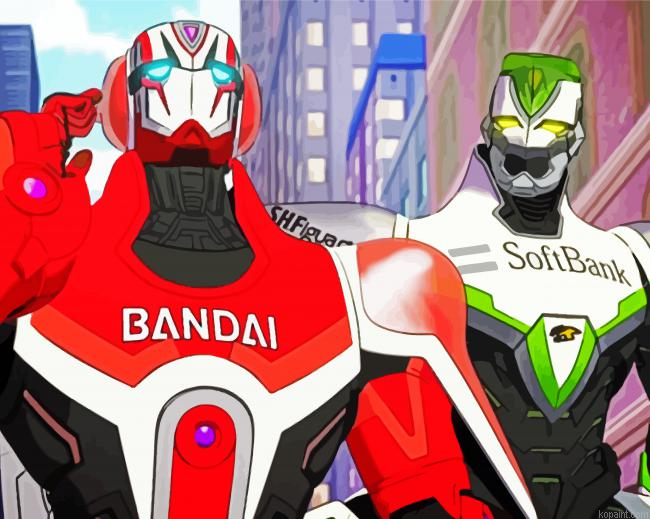 Tiger And Bunny Characters Painting By Numberss.png