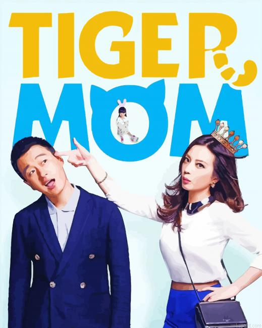 Tiger Mom Poster Paint By Numbers