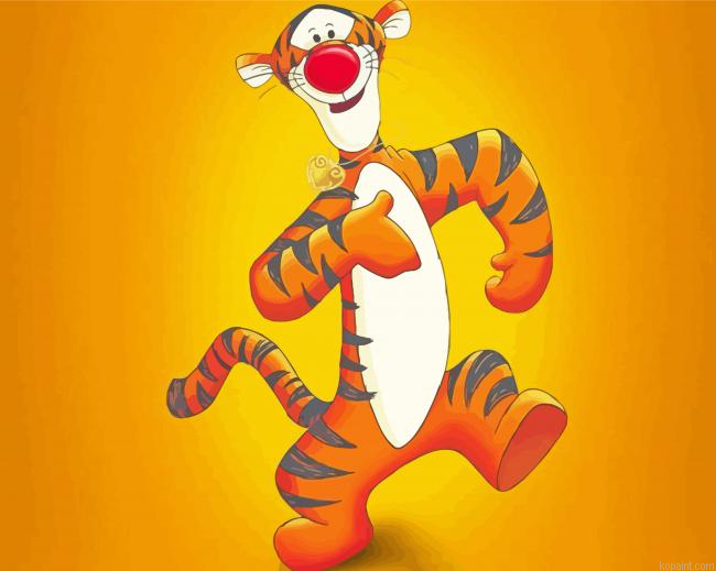 Tigger Character Painting By Numberss.png