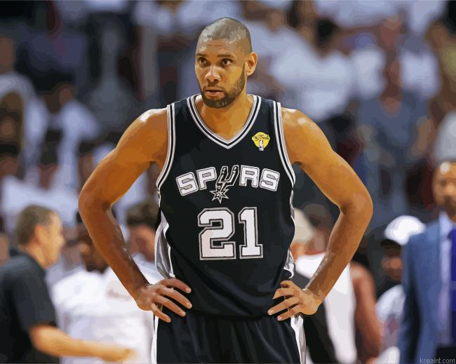 Tim Duncan Basketballer Painting By Numberss.png