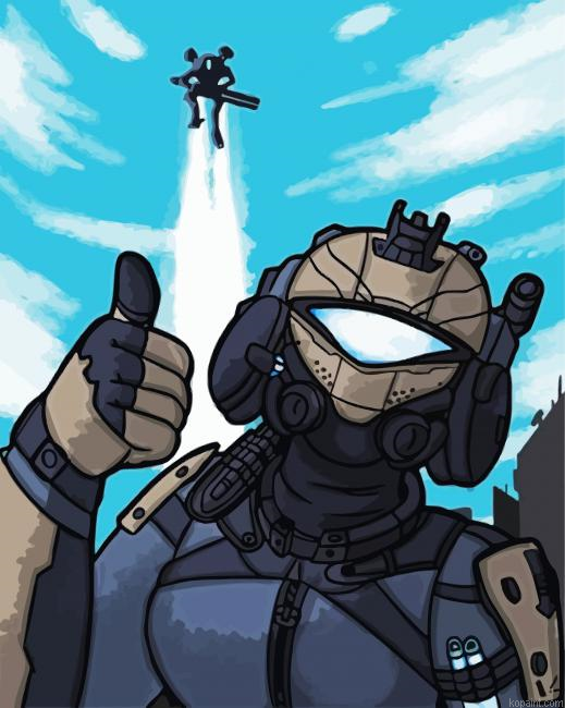 Titanfall Art Illustration Painting By Numberss.png