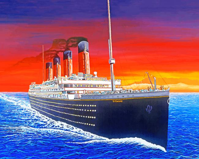 Titanic Ship Art Painting By Numberss.png