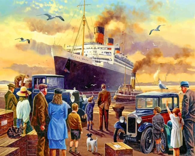 Titanic Ship Passengers Paint By Numbers
