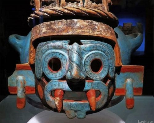 Tlaloc Aztec Painting By Numberss.png