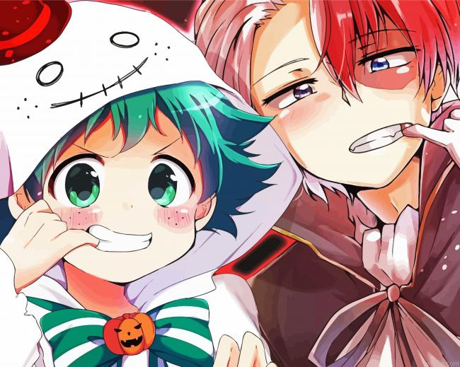 Todoroki And Deku Painting By Numberss.png