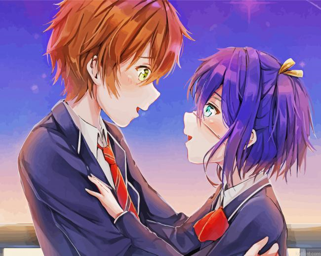 Togashi Yuuta And Rikka Takanashi Painting By Numberss.png