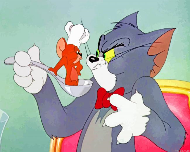 Tom And Jerry Painting By Numberss.png