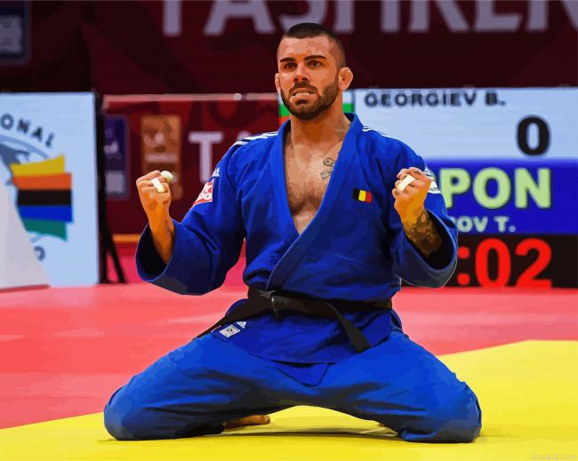 Toma Nikiforov Judo Player Painting By Numberss.png