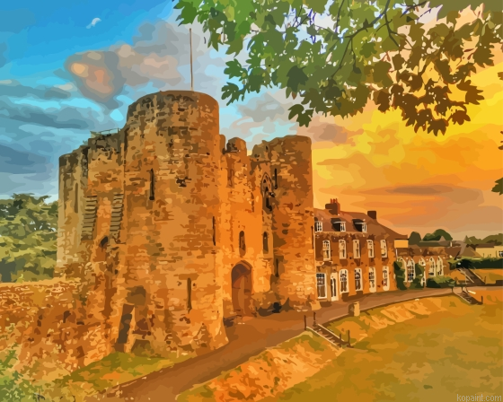 Tonbridge Castle Sunset Painting By Numberss.png