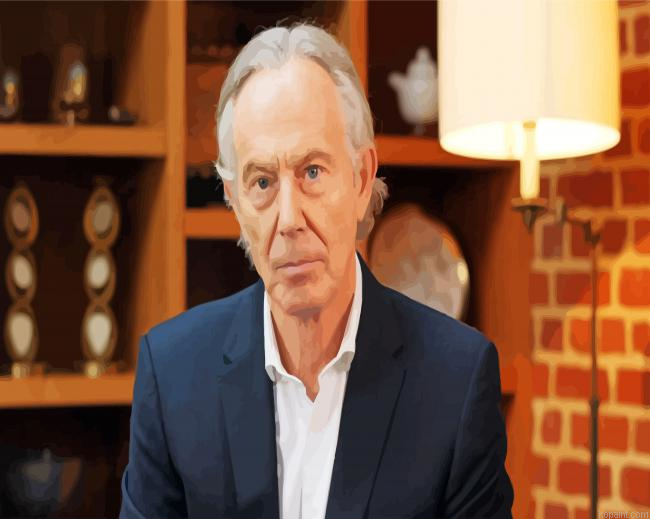Tony Blaire Former Prime Minister Of The Unitated Gindom Painting By Numberss.png