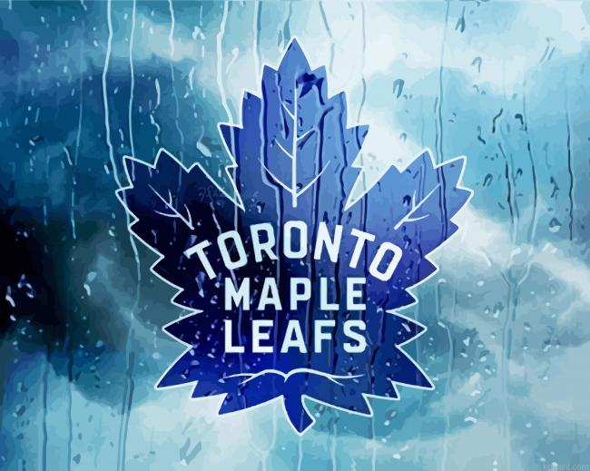 Toronto Maple Leafs Hockey Team Logo Painting By Numberss.png