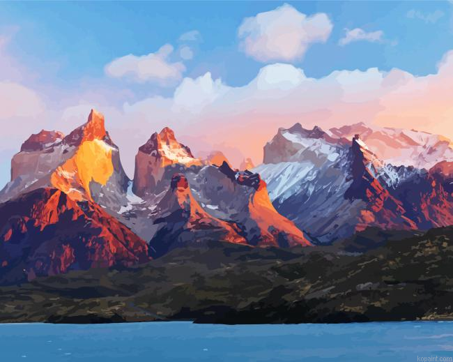 Torres Del Paine National Park Andes Painting By Numberss.png