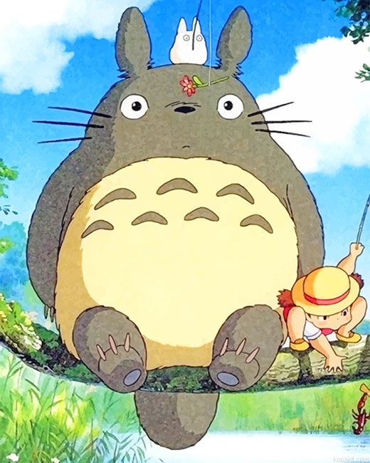 Totoro And Mei Kusaka New Painting By Numberss.png