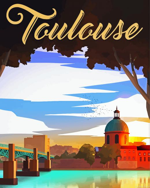 Toulouse City Poster Painting By Numberss.png