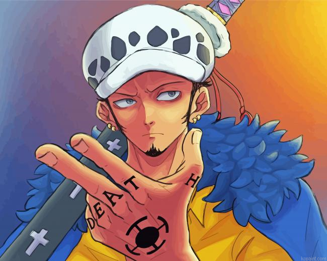 Trafalgar One Piece Anime Painting By Numberss.png
