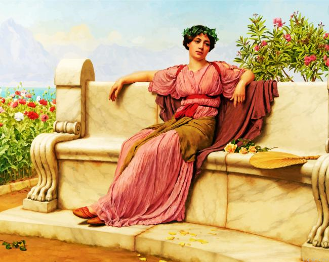 Tranquillity William Godward Painting By Numberss.png