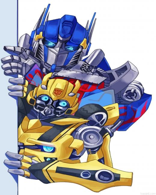 Transformers Art Paint By Numbers
