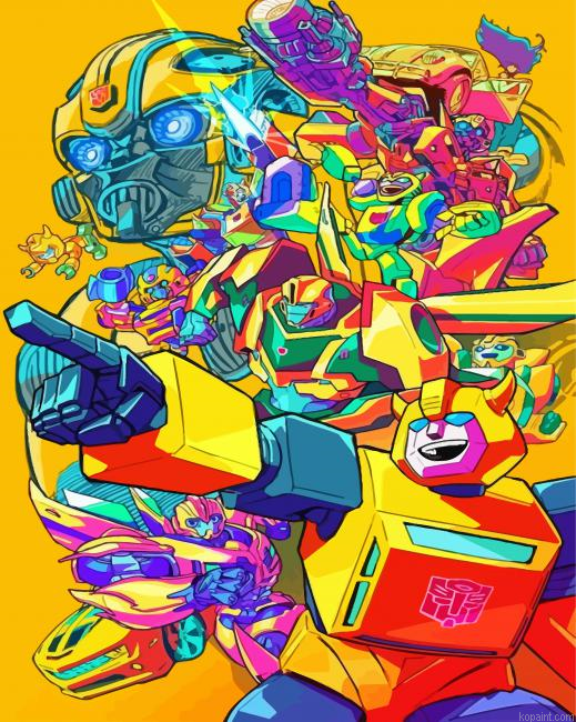 Transformers Paint By Numbers