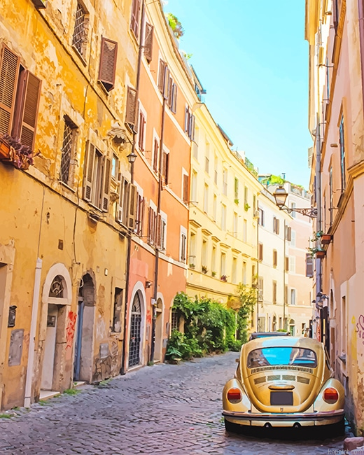 Trastevere Rome New Painting By Numberss.png
