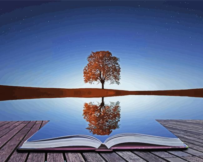 Tree Reflection Painting By Numberss.png