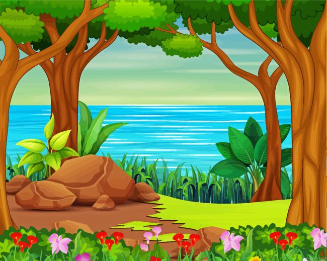 Tree Scenes Paint By Numbers