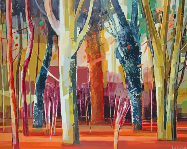Trees By Jane Human Painting By Numberss.png