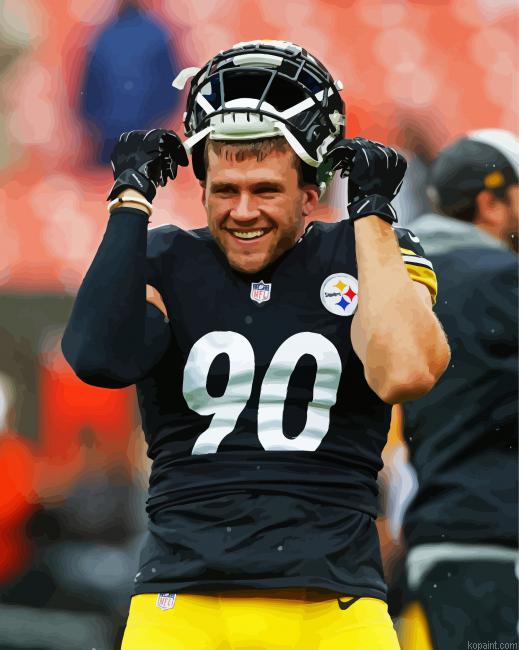 Trent Jordan From Pittsburgh Steelers Painting By Numberss.png
