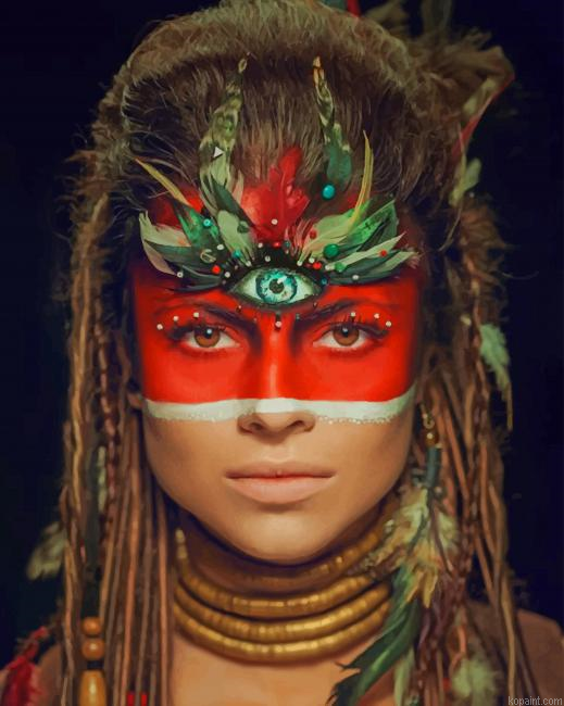 Tribal Face New Painting By Numberss.png