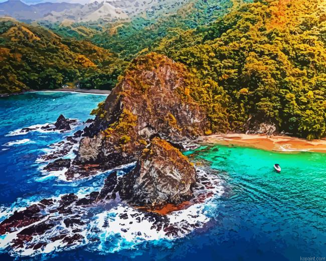 Trinidad Island Seascape Painting By Numberss.png
