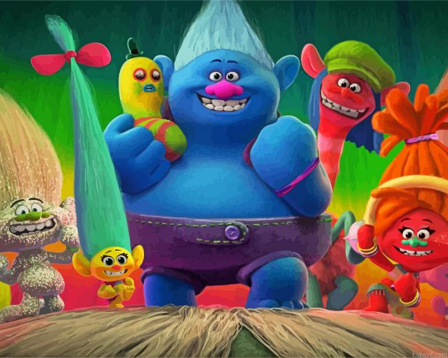 Trolls Animation Characters Painting By Numberss.png