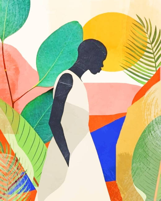 Tropical Girl Art New Painting By Numberss.png