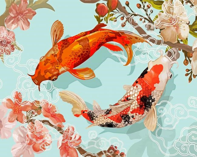 Tropical Koi Fish Painting By Numberss.png