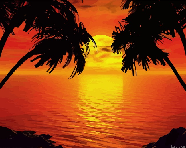 Tropical Sunset Painting By Numberss.png