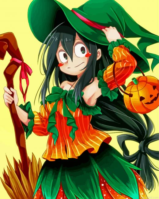 Tsuyu Asui Halloween Painting By Numberss.png