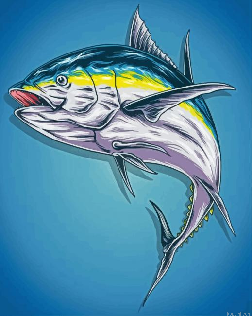 Tuna Fish Illustration Paint By Numbers.png