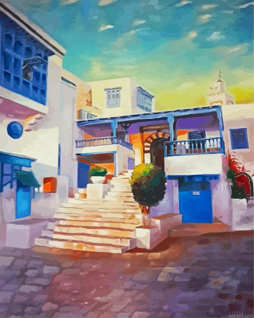Tunisia Landscape Paint By Numbers.png