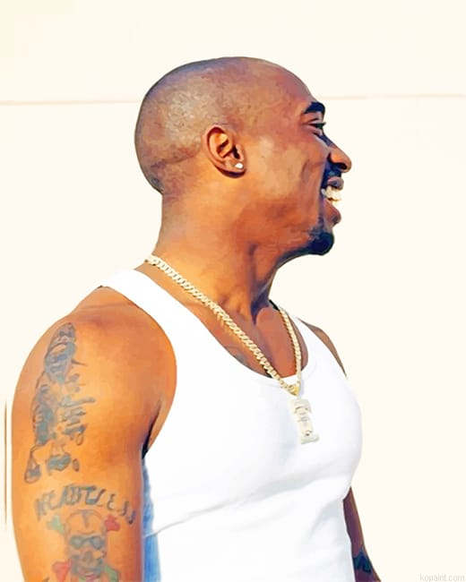 Tupac Shakur Tattoo Makaveli New Painting By Numberss.png