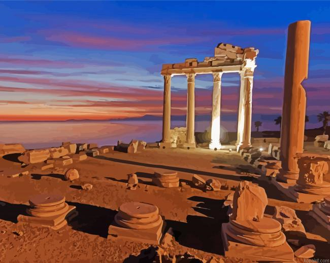 Turkey Temple Of Apollo Paint By Numbers