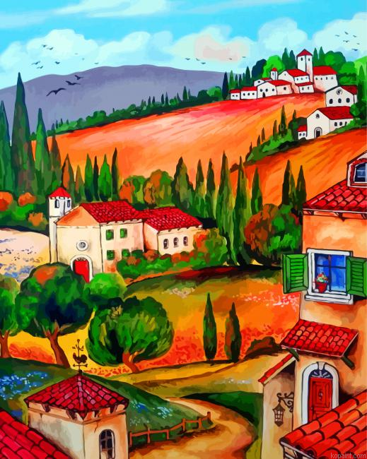 Tuscan Village Painting By Numberss.png