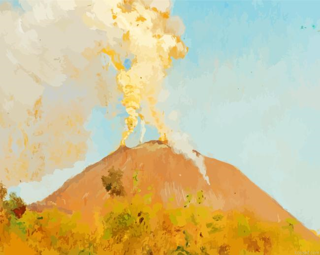 Twelve Studies Of Vesuvius By Giuseppe De Nittis Painting By Numberss.png