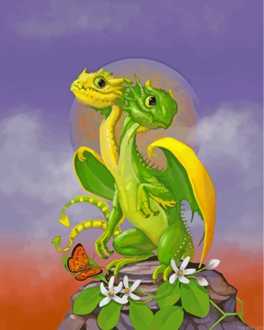 Twin Dragons Painting By Numberss.png