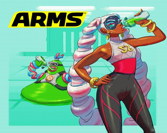 Twintelle Arms Anime Characters Painting By Numberss.png