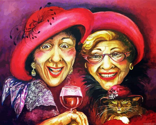 Two Ladies Laughing Painting By Numberss.png