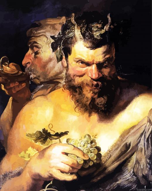 Two Satyrs By Rubens Painting By Numberss.png