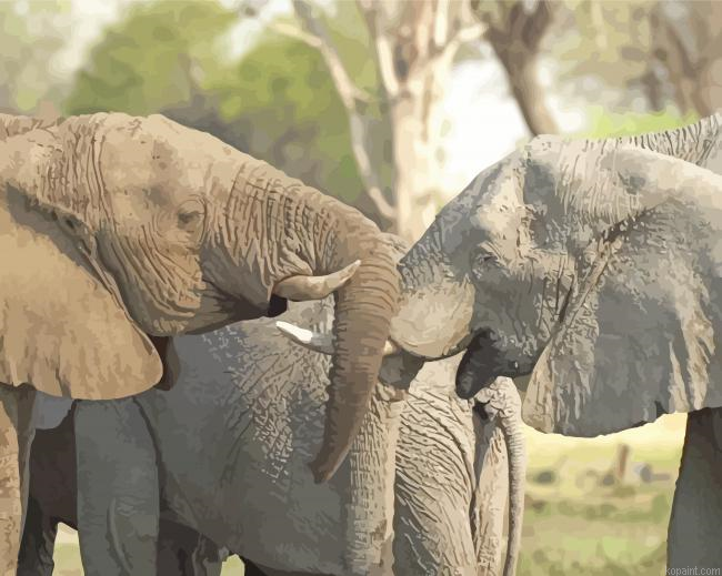 Two Young Elephant Greeting Painting By Numberss.png