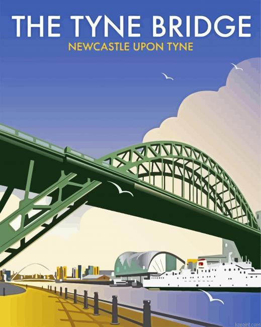 Tyne Bridge Newcastle Poster Painting By Numberss.png